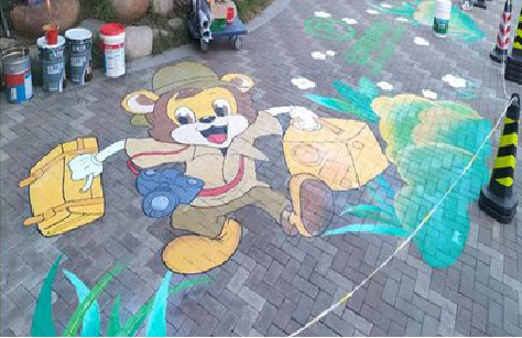  上杭夏季画地面彩绘会遇到的问题