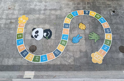  上杭地面游戏彩绘