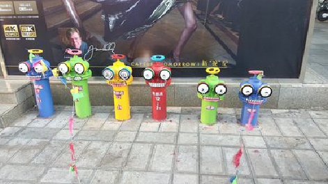  上杭商业区彩绘