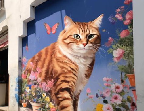  上杭自己绘制有个性的手绘墙