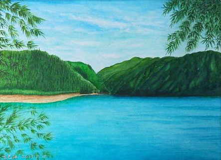  上杭在墙绘中，如何绘画绿水青山？